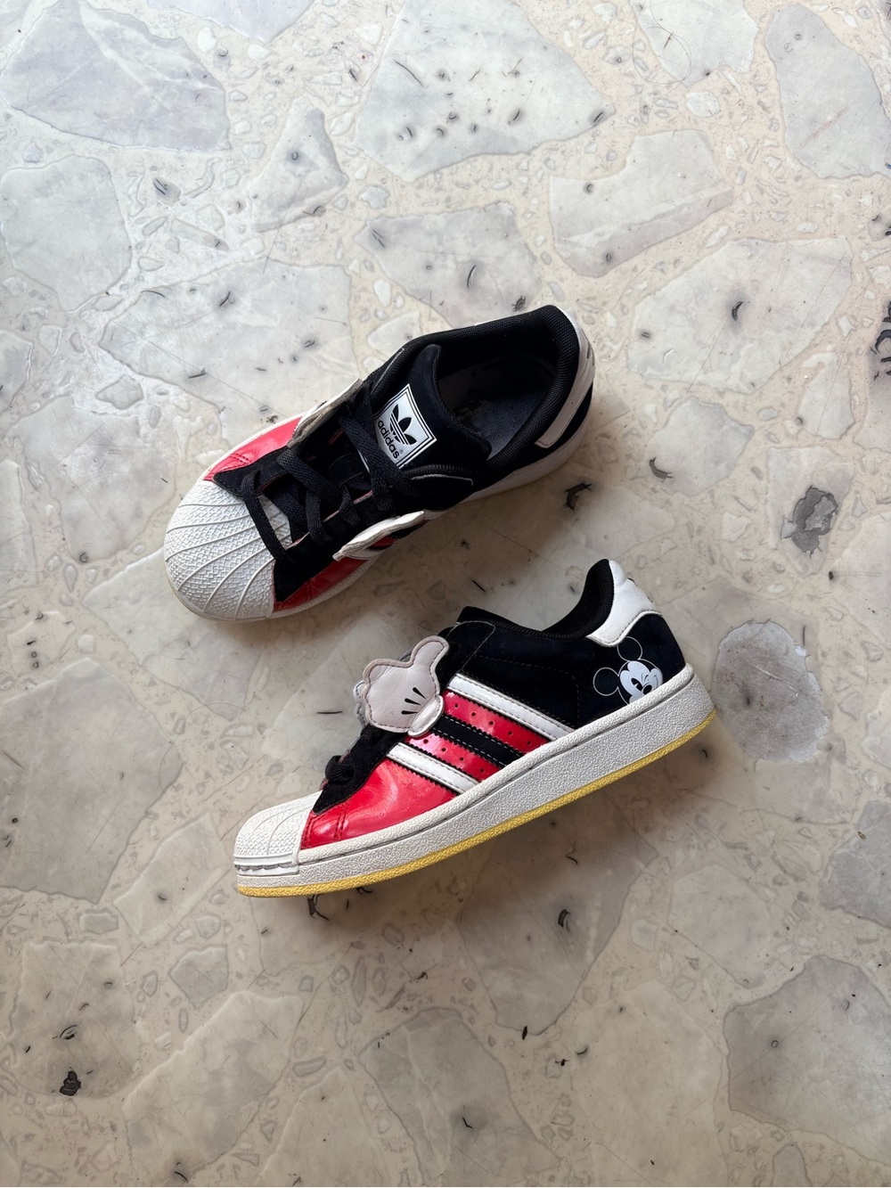 adidas x Disney Superstar Mickey Mouse Sneakers – Youth Size 1